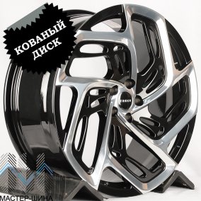 RGW Wheels RGW117 9.5x22/5x108 D63.4 ET38 Gloss Black Polish Face