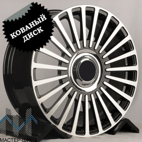 iWheel CR08010 9.0x22/6x139.7 D77.8 ET25 Black Machined Face