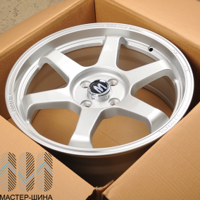 Makstton MST-633 7.5x17/4x100 D73.1 ET40 Silver+Polish Lip