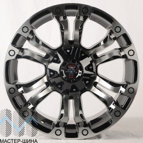 Anzoo JT133-8 9.0x18/6x139.7 D110.1 ET0 Black Machine Face