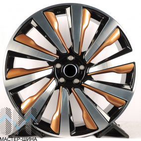 RGW Wheels RGW708R 9.5x23/5x120 D72.56 ET38 Gloss Black Machine Face+Trim Strip (������) (�����)