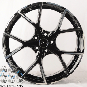 Powcan 3S5997 8.0x18/5x112 D66.6 ET45 BKF+black clear