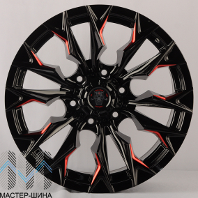 Zumbo Wheels F8530 9.0x18/6x139.7 D110.1 ET0 Gloss Black + Milling Window