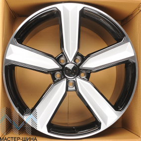KoKo Kuture 5400 9x20/5x112 D66.45 ET30 Black Machined Face with Silver Spokes