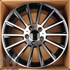 Powcan BK836 8.5x20/5x112 D66.6 ET38 Black Machined Face