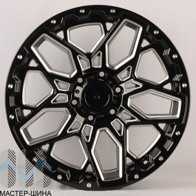 Zumbo Wheels F8531 9.5x20/6x139.7 D106.1 ET12 Gloss Black Milled