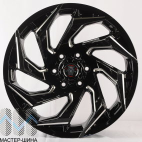 Zumbo Wheels F8528 9.0x20/6x139.7 D110.1 ET0 Gloss Black + Milling Window