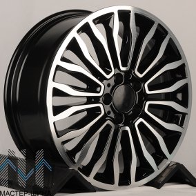 Luistone LAM20 7.5x18/5x112 D66.5 ET 52 Black Machine Face and Lip
