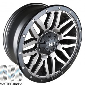 Powcan 5369 9.0x18/6x135 D106.05 ET15 GM/BLK