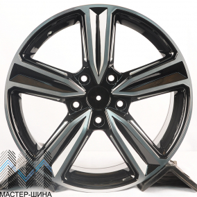 iWheel VW188 7.5x17/5x120 D65.1 ET42 Gloss Black Machined Face+Milling Window 