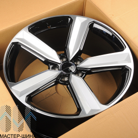 KoKo Kuture 5400 9.0x21/5x112 D66.5 ET30 Gloss Black Machined Face+Milling Window