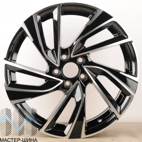 Powcan BK5772 7.5x17/5x100 D57.1 ET45 BLACK+MACHINE SURFACE
