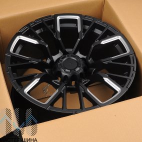 Anzoo JT256-7 9.0x17/6x139.7 D110.1 ET0 Matt Black+Milling spoke