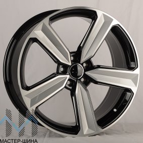KoKo Kuture 5400 9.0x21/5x112 D66.5 ET30 Gloss Black Machined Face+Milling Window