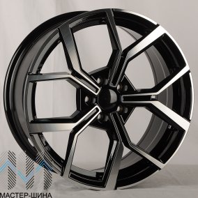KoKo Kuture 5563 8.0x19/5x112 D57.1 ET45 Black Polished Clear Lacquer