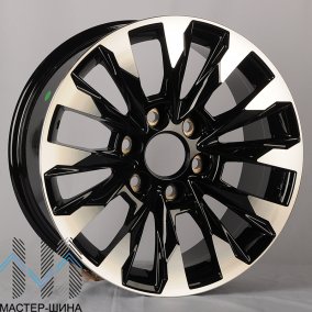 Anzoo AO9880D 8.0x18/6x139.7 D106.1 ET25 Black Machne Face