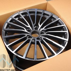 Powcan BK5569 10x20/5x120 D72.56 ET35 Dark Gunmetal Machine Face+Powder Coating