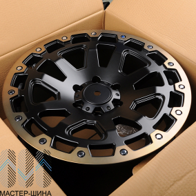 Zumbo Wheels F8351 9.0x20/12x135x139.7 D106.1 ET30 Matt black with lip polish with bronze tinit