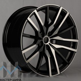 KoKo Kuture 0212 10.0x22/5x112 D66.45 ET35 Glossy Black Machine Face