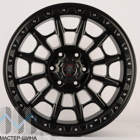 Anzoo JT200-20 9.0x20/6x139.7 D110.1 ET0 Matt Black+Silver Rivets