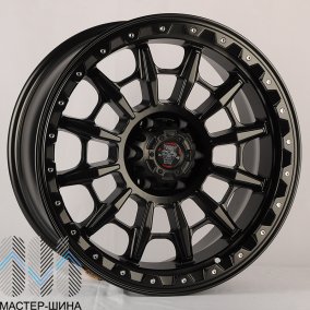 Anzoo JT200-20 9.0x20/6x139.7 D110.1 ET0 Matt Black+Silver Rivets