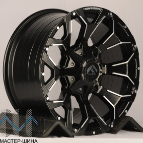 HMD 601 9.0x20/6x135 D110 ET10 Matt Black Machine Face