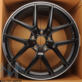 Luistone L1443 10x21/5x130 D84,1 ET50 Black matt with lip polish