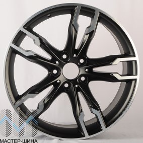 Powcan BK5255 8.5x19/5x120 D72.6 ET35 HALF MATT BLACK WITH MACHINED FACE