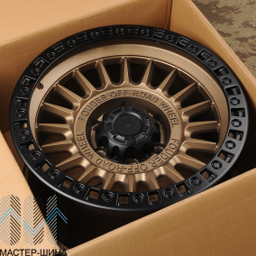 Anzoo JT222-7 9.0x17/6x139.7 D110.1 ET0 Bronze+Matt Black Lip