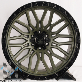 Zumbo Wheels F54 12.0x22/6x135 D106.1 ET-44 Green Center With Black Lip