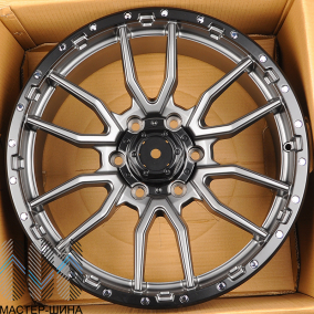 KoKo Kuture YF6098 8.5x19/6x139.7 D106.1 ET35 Matte Gunmetal With Black Bead Ring
