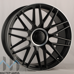 Powcan Y0207 10.0x21/5x112 D66.6 ET45 Black Matt With Lip Polish (��������)
