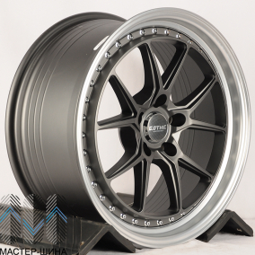 Makstton FF-202 9.5x18/5x112 D66.6 ET35 Matte Graphite Grey Polish Lip (��������)