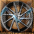 Makstton MST 622-1 left 7.5x17/5x105 D73.1 ET38 Black Machine Face
