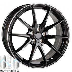 Makstton MST 664 7.5x17/5x114.3 D73.1 ET35 Black Polish Lip