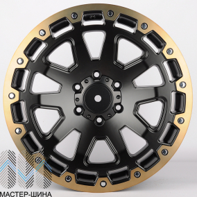 Zumbo Wheels F8351 9.0x20/12x135x139.7 D106.1 ET30 Matt black with lip polish with bronze tinit