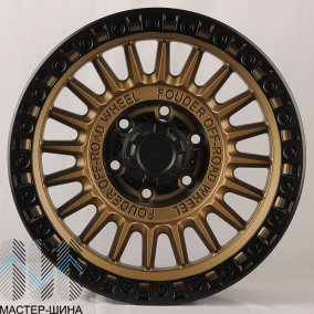 Anzoo JT222-7 9.0x17/6x139.7 D110.1 ET0 Bronze+Matt Black Lip