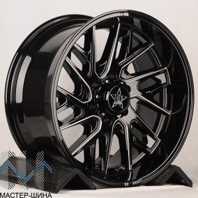 Luistone L2166 10.0x20/6x139.7 D106.1 ET-18 Gloss Black Milled