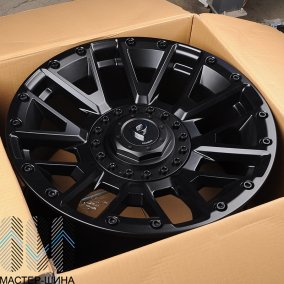 Powcan BK5821 9.0x18/5x127 D77.8 ET0 Black Matt