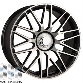 Powcan Y0207 10.0x21/5x112 D66.6 ET44 Matte black machined face