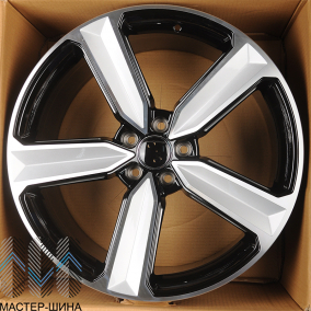 KoKo Kuture 5400 9.0x21/5x112 D66.5 ET30 Gloss Black Machined Face+Milling Window