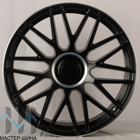 Powcan Y0207 10.0x21/5x112 D66.6 ET45 Black Matt With Lip Polish (��������)