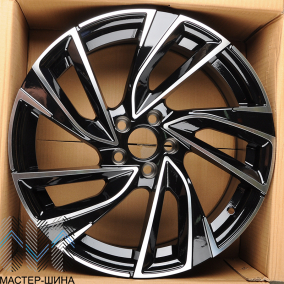 Powcan BK5772 7.5x17/5x100 D57.1 ET45 BLACK+MACHINE SURFACE