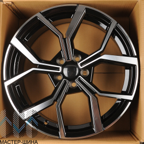 KoKo Kuture 5563 8.0x19/5x112 D57.1 ET45 Black Polished Clear Lacquer