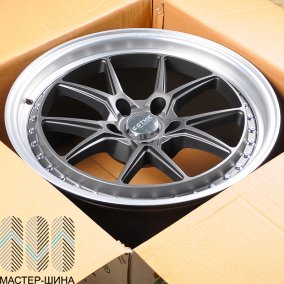 Makstton FF-202 8.5x18/5x112 D66.6 ET35 Matte Graphite Grey Polish Lip