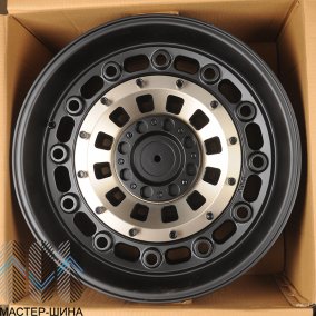 Anzoo 1676 10x20/6x135 D106.1 ET-24 Matt Black Machine Face Bronze