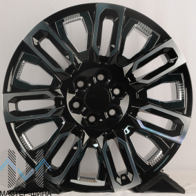 RGW Wheels TYH86 9.0x22/6x139.7 D78.1 ET25 Gloss Black Machine Face With Chrome Inside
