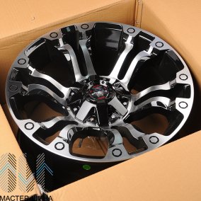 Anzoo JT133-8 9.0x18/6x139.7 D110.1 ET0 Black Machine Face