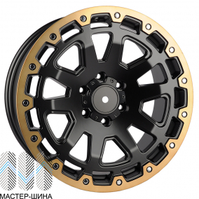 Zumbo Wheels F8351 9.0x20/12x135x139.7 D106.1 ET30 Matt black with lip polish with bronze tinit