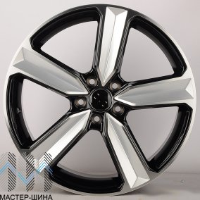 KoKo Kuture 5400 9x20/5x112 D66.5 ET30 Gloss Black Machined Face+Milling Window (���������)